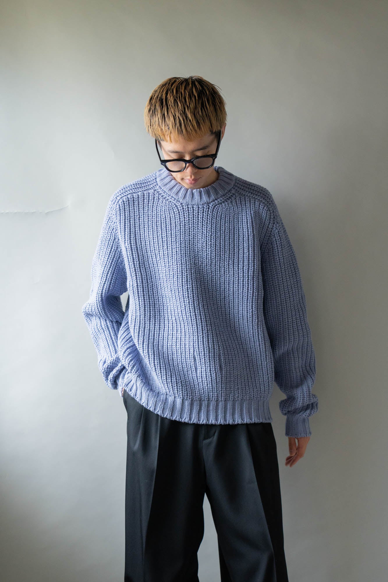 Belt. Slit Knit in Merinos d`Arles