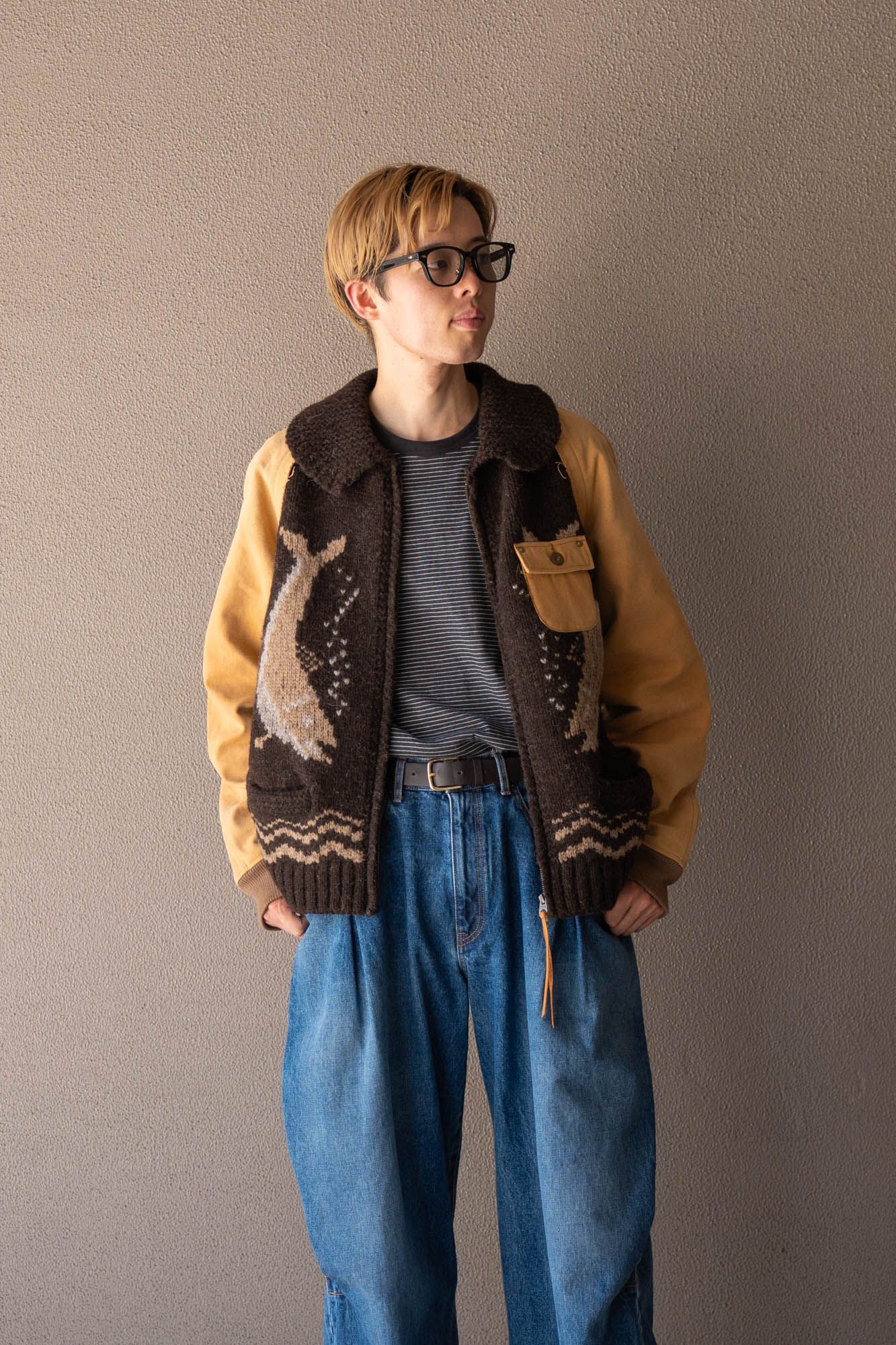 Combination cowichan sweater