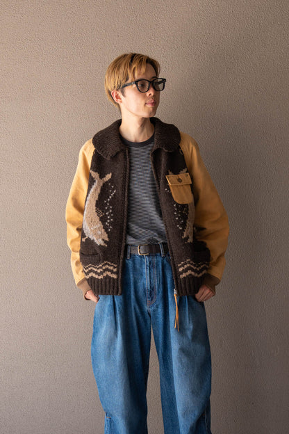 Combination cowichan sweater