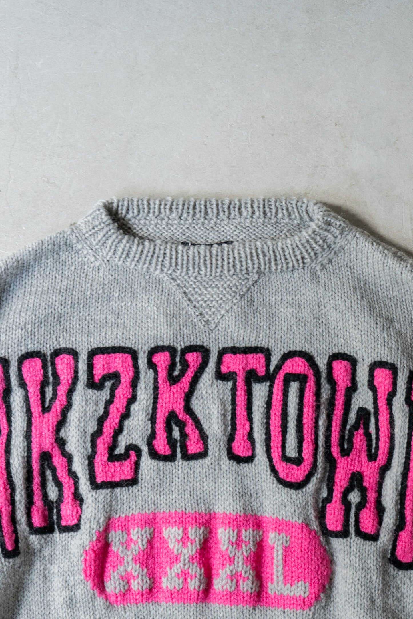 sign 別注 HAND KNIT COLLEGE SWEATER