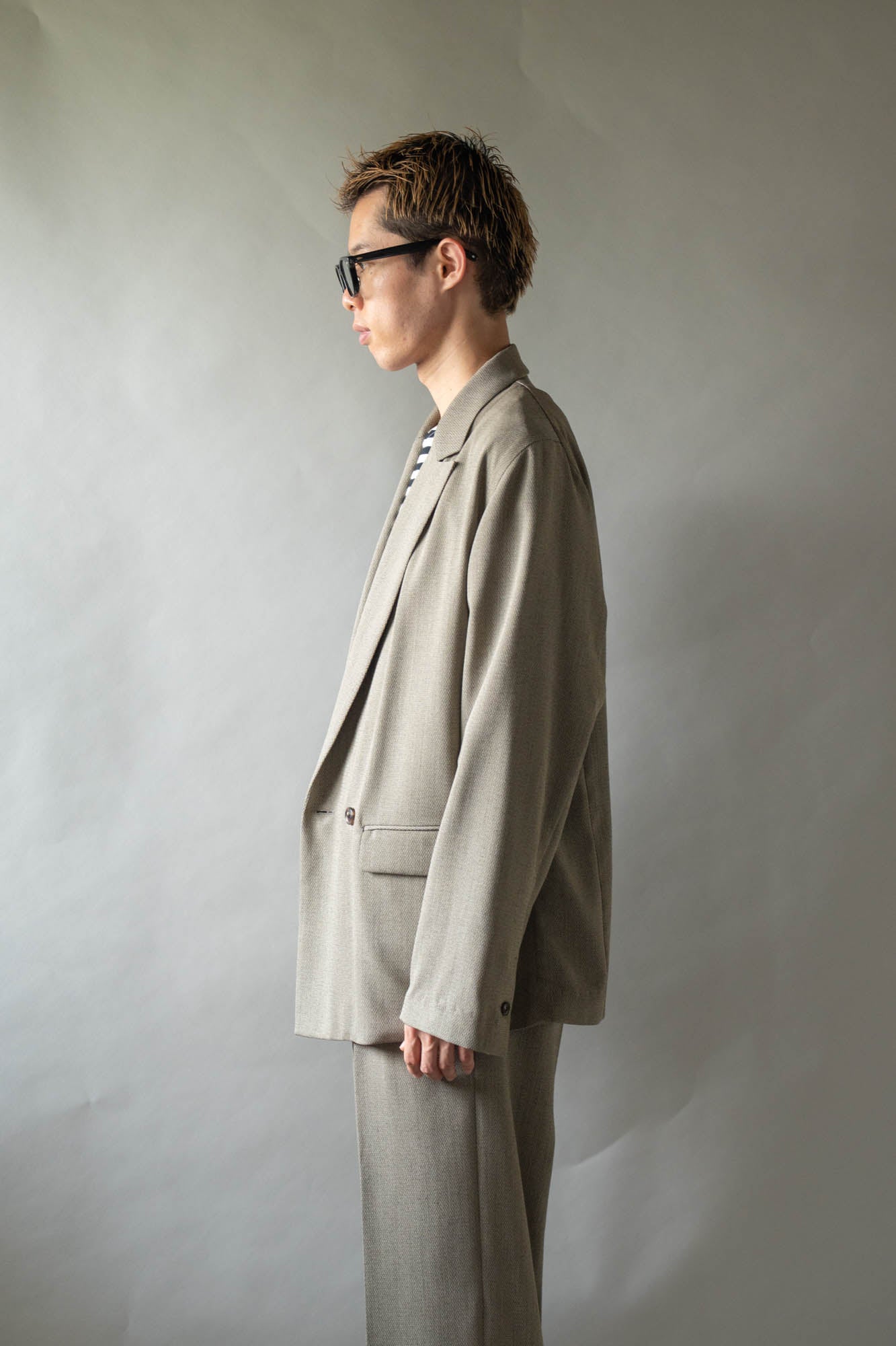 DOUBLE-BREASTED RELAX SHOULDER JACKET