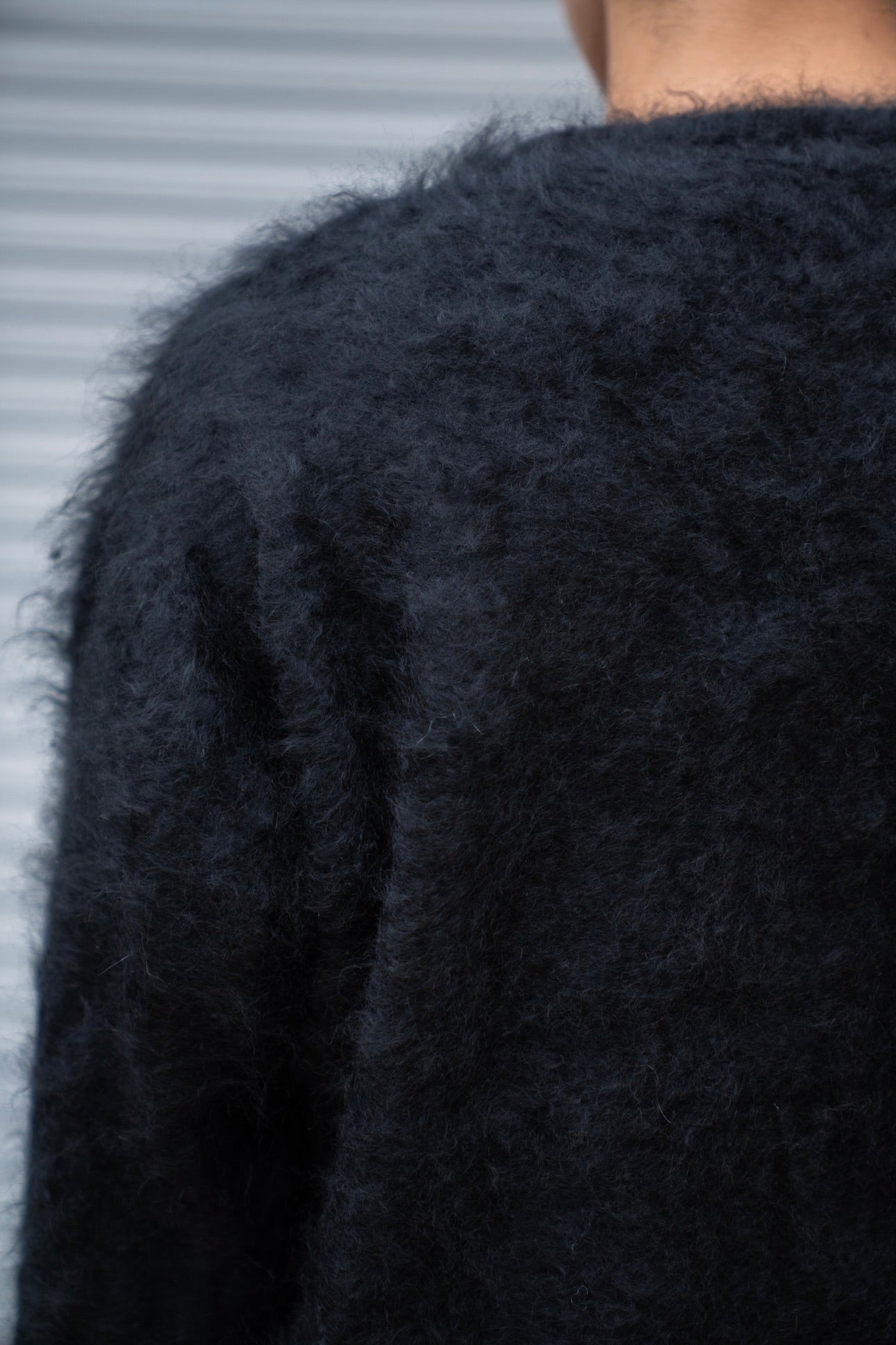 CASHMERE SHAGGY KNIT CREW NECK LS(ST.1307)