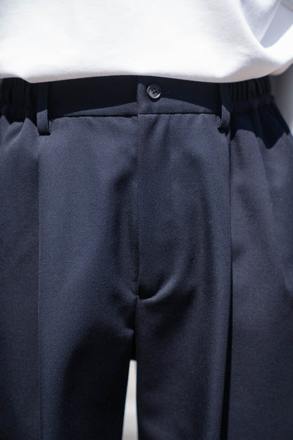 WOOL KERSEY WIDE EASY SHORT TROUSERS(ST.1436)