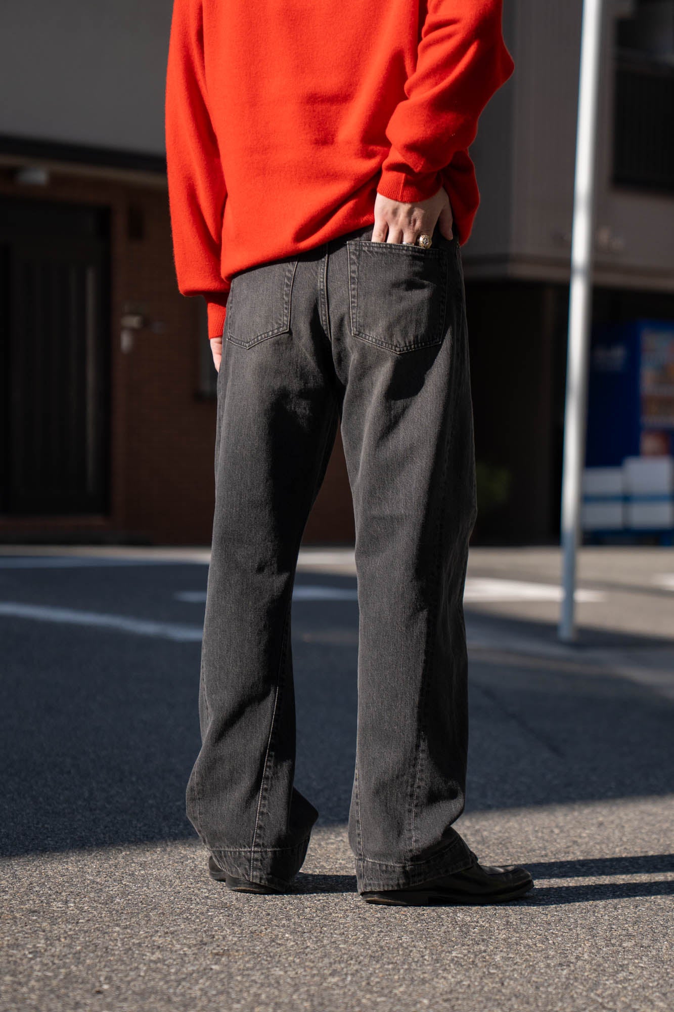 TWIST CUT DENIM JEANS(ST.1396)