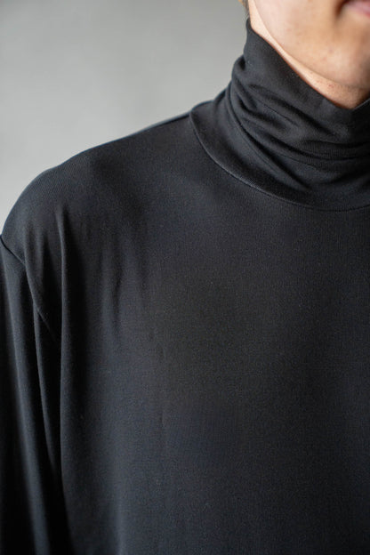 Stretch jersey super high neck
