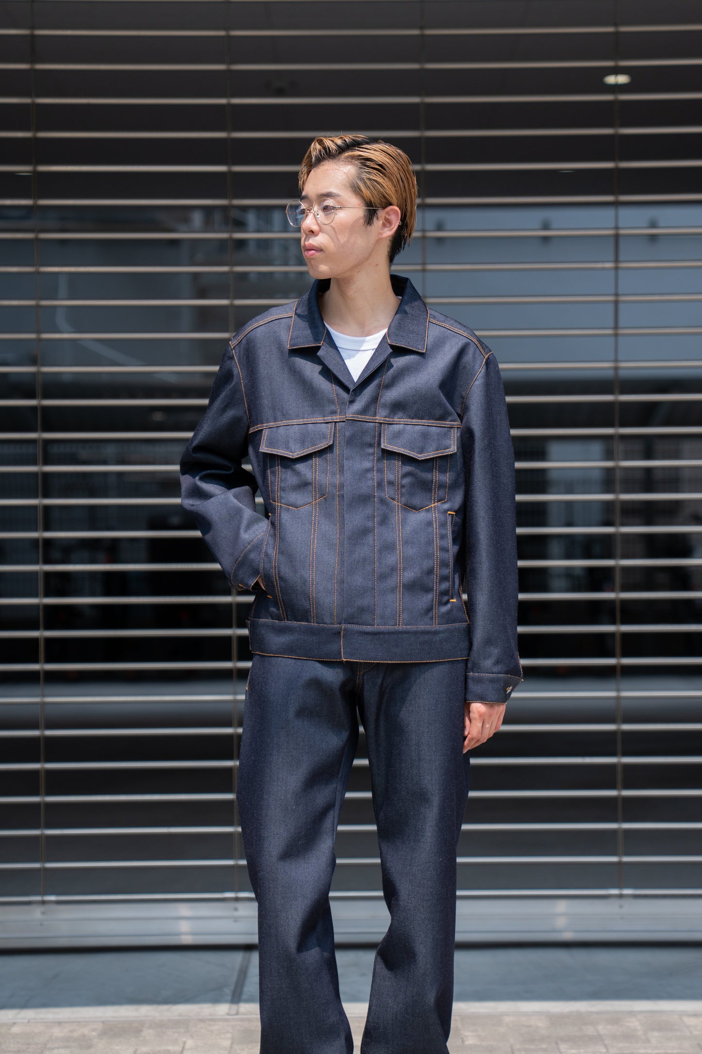 DENIM JACKET IN WOOL DENIM