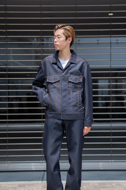 DENIM JACKET IN WOOL DENIM