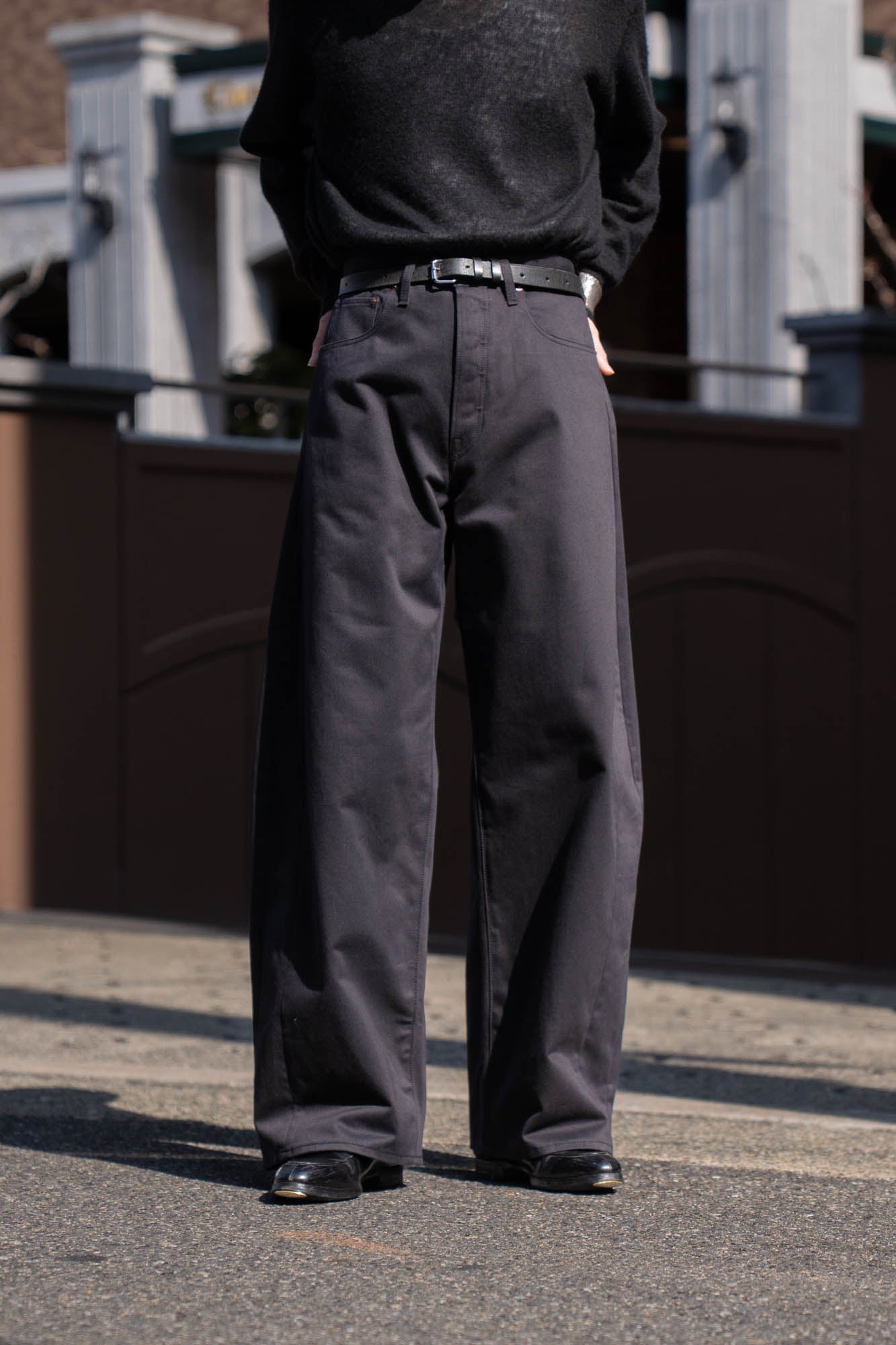 DEFORMATION WIDE COTTON PANTS(ST.1390)