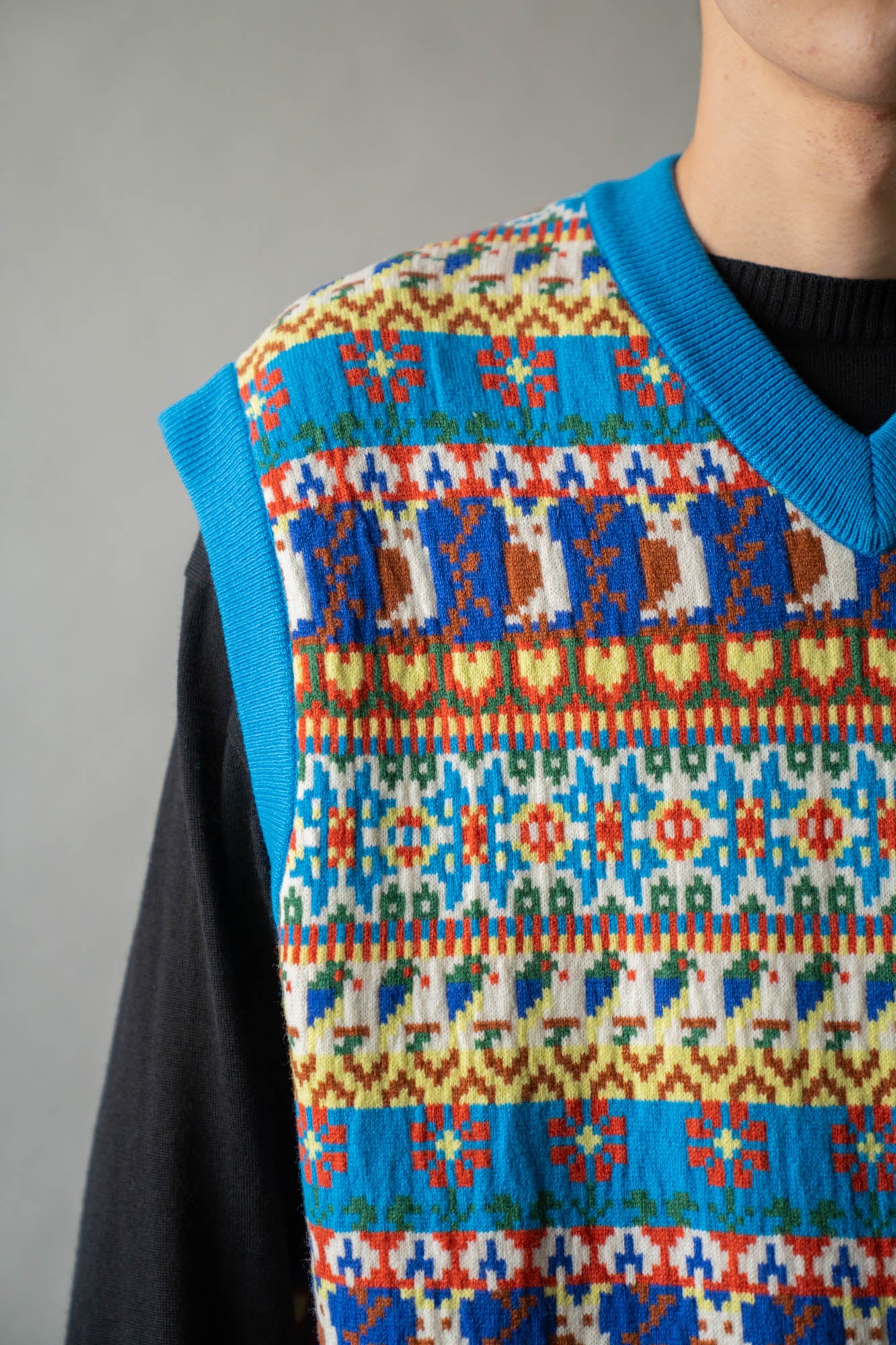 Jacquarded Slope Vest