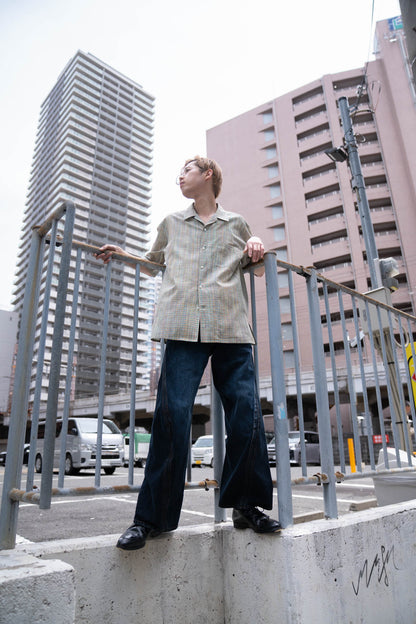 cotton ikat check shirt