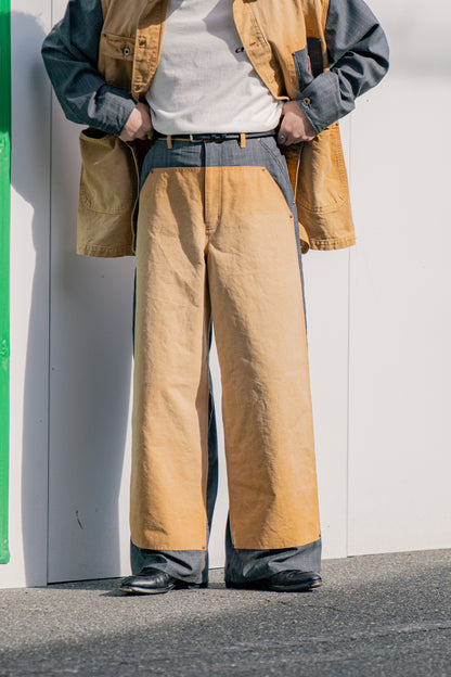 Vintage-effect work pants