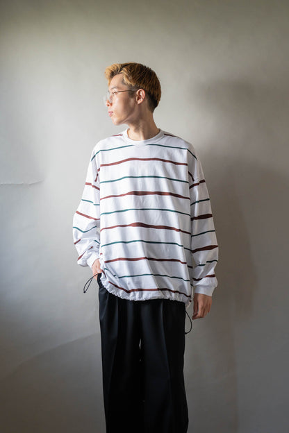SUPER BIG STRIPE LS TEE