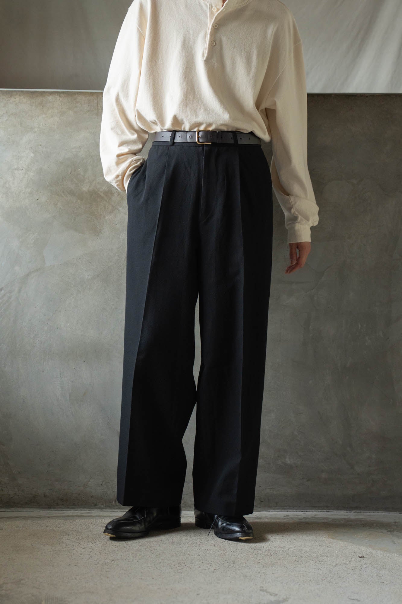 Wool Gabardine Trousers