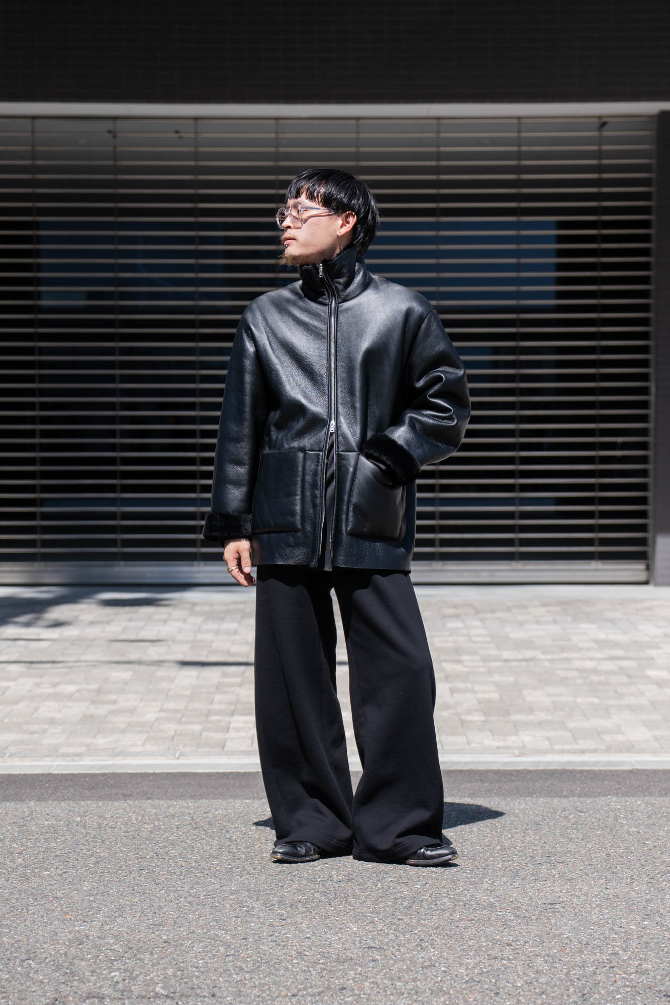 CUT-OFF MOUTON JACKET(ST.1222)