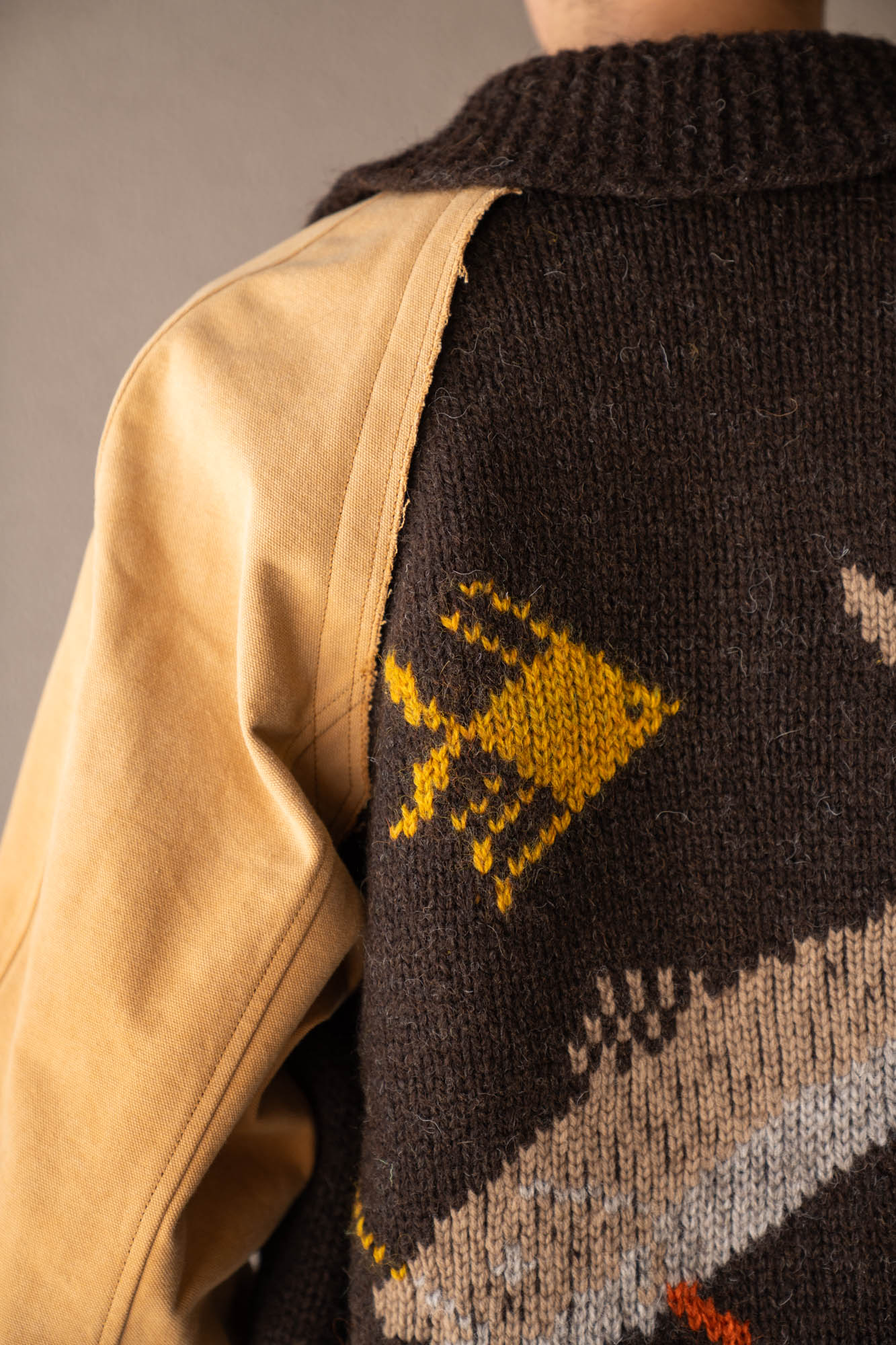 Combination cowichan sweater