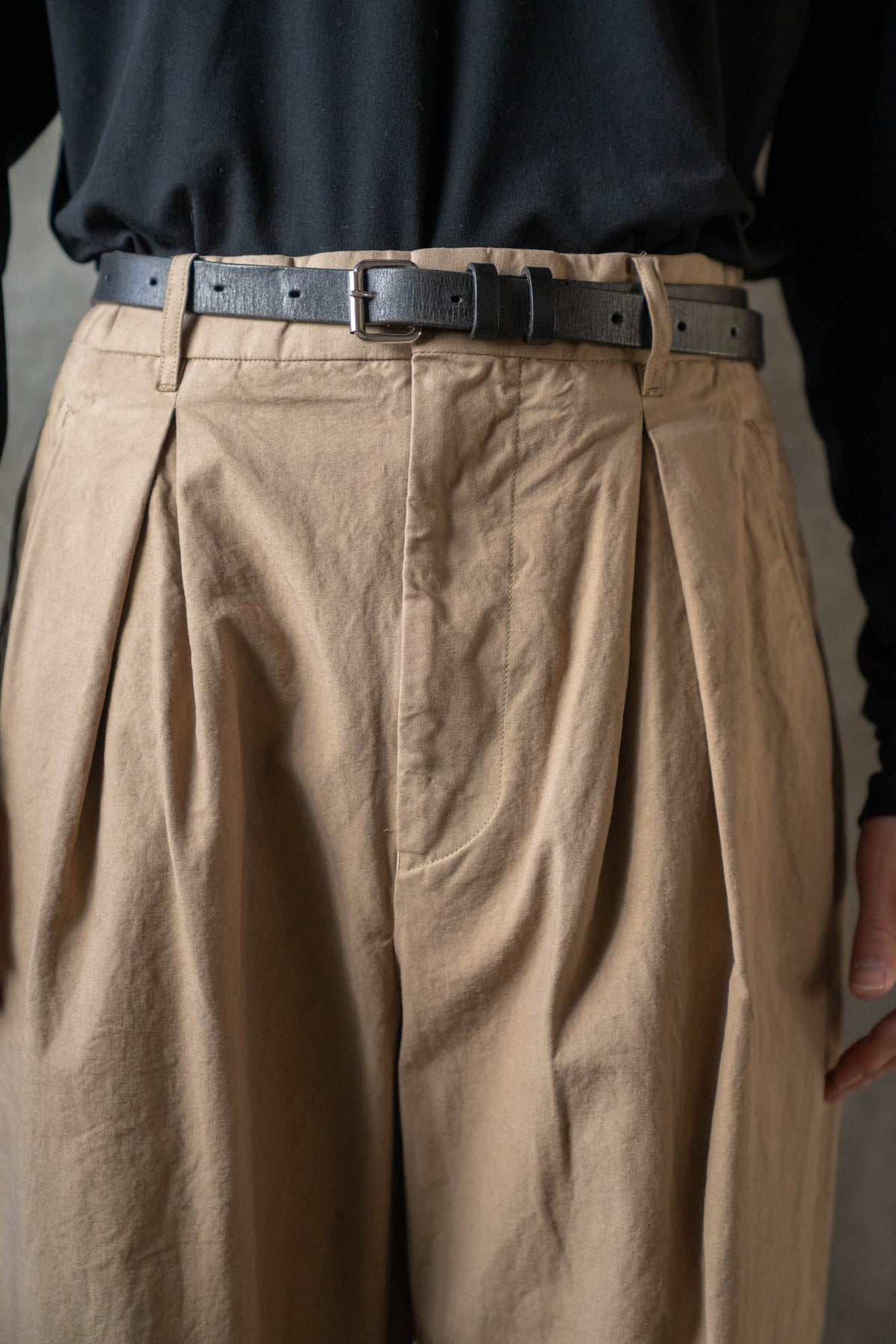 GD INVERTED PLEAT TROUSERS