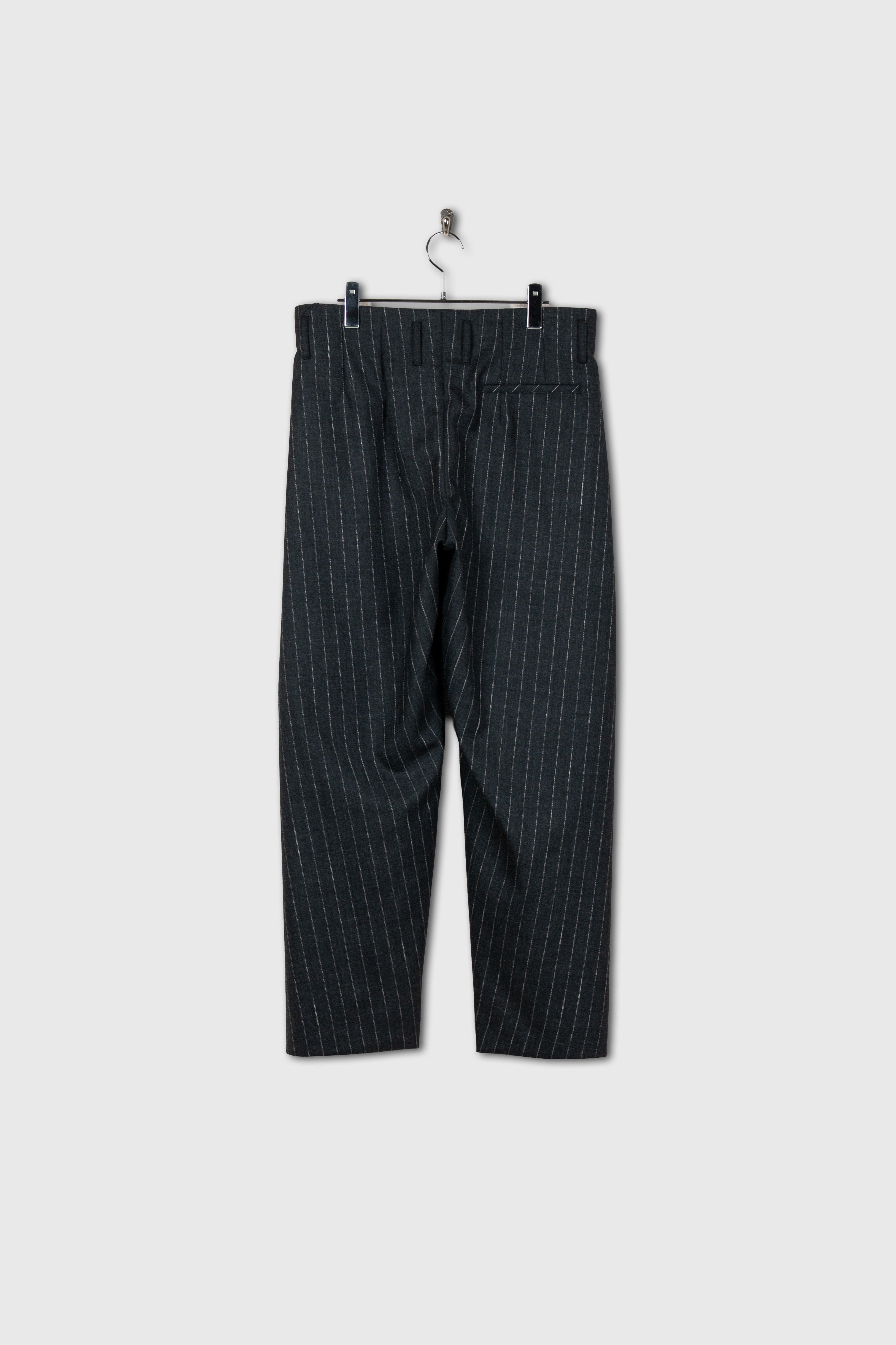 OVERCOAT オーバーコート5 TUCK TROUSER 5 Tuck Trouser in Wool Pinstripe | パンツOVERCOAT（オーバーコート