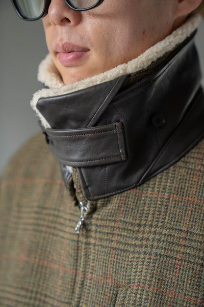 DETATCHABLE COLLAR BRITISH TWEED JACKET(ST.1577)