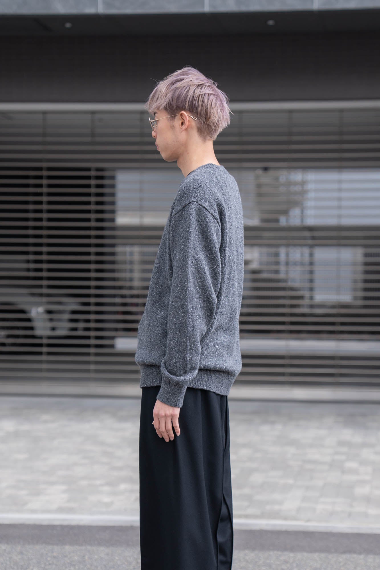 COLOR NEP KNIT P/O