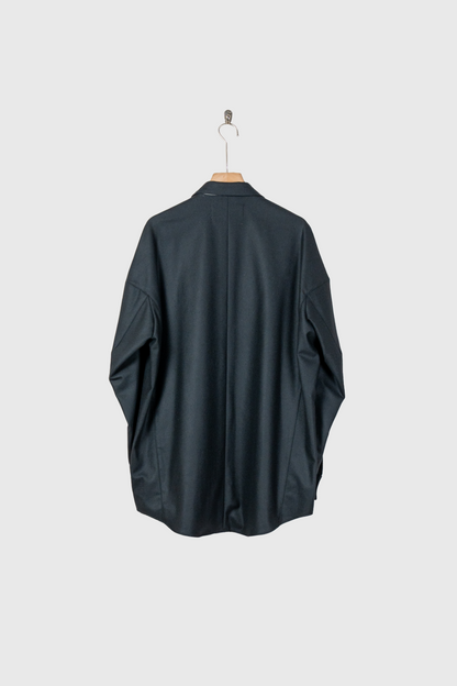 SHIRT JACKET IN WOOL FLANNEL