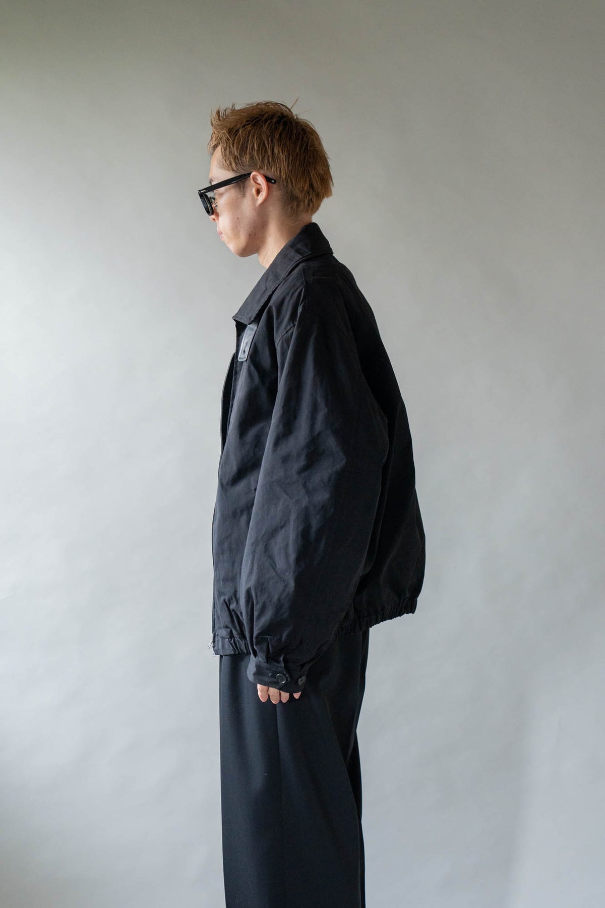DETATCHABLE COLLAR RESIN-FINISH COTTON JACKET(ST.1576)