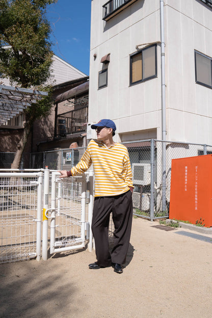 Cotton skipper border pullover