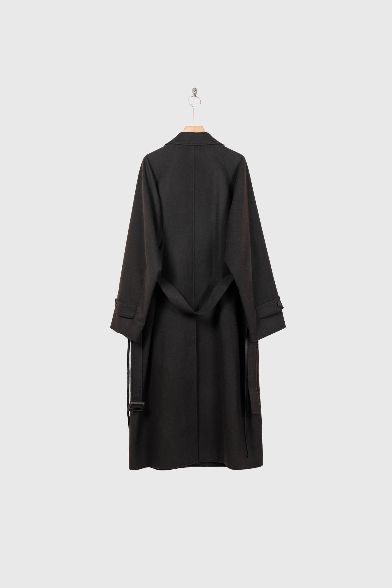 WOOL CASHMERE OVERSIZED PEAK LAPEL CHESTER COAT(ST.1533)