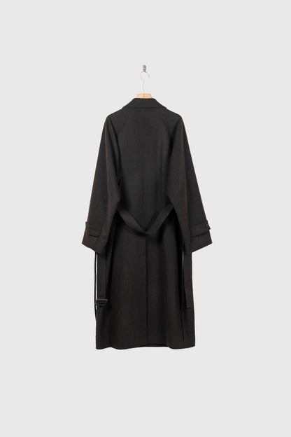 WOOL CASHMERE OVERSIZED PEAK LAPEL CHESTER COAT(ST.1533)