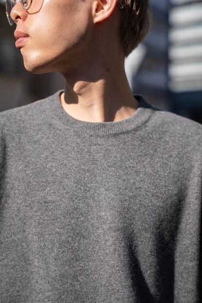 EXTRA FINE WOOL KNIT COLOR BLOCK LS(ST.1479)