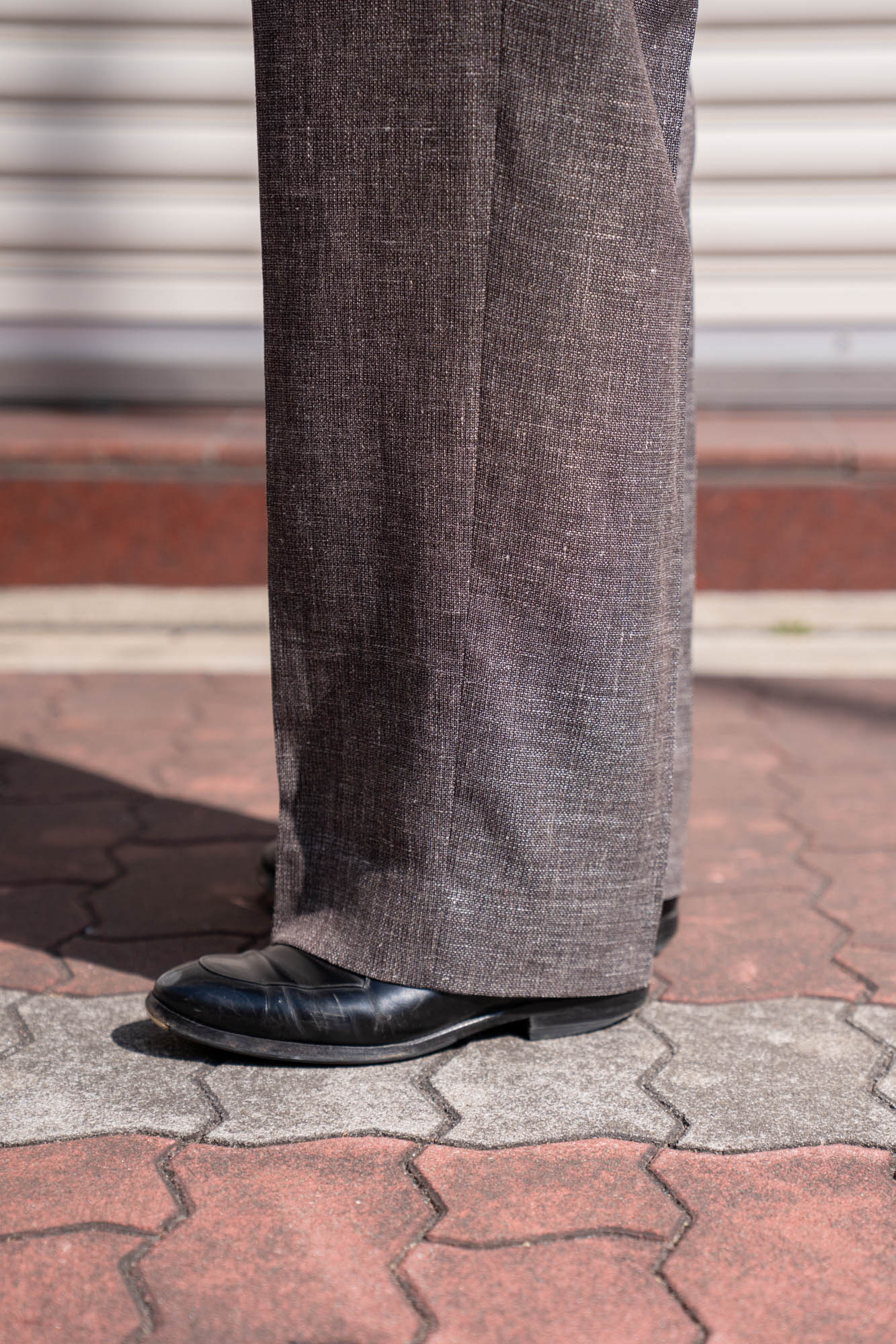 WOOL LINEN 1TUCK SLACKS