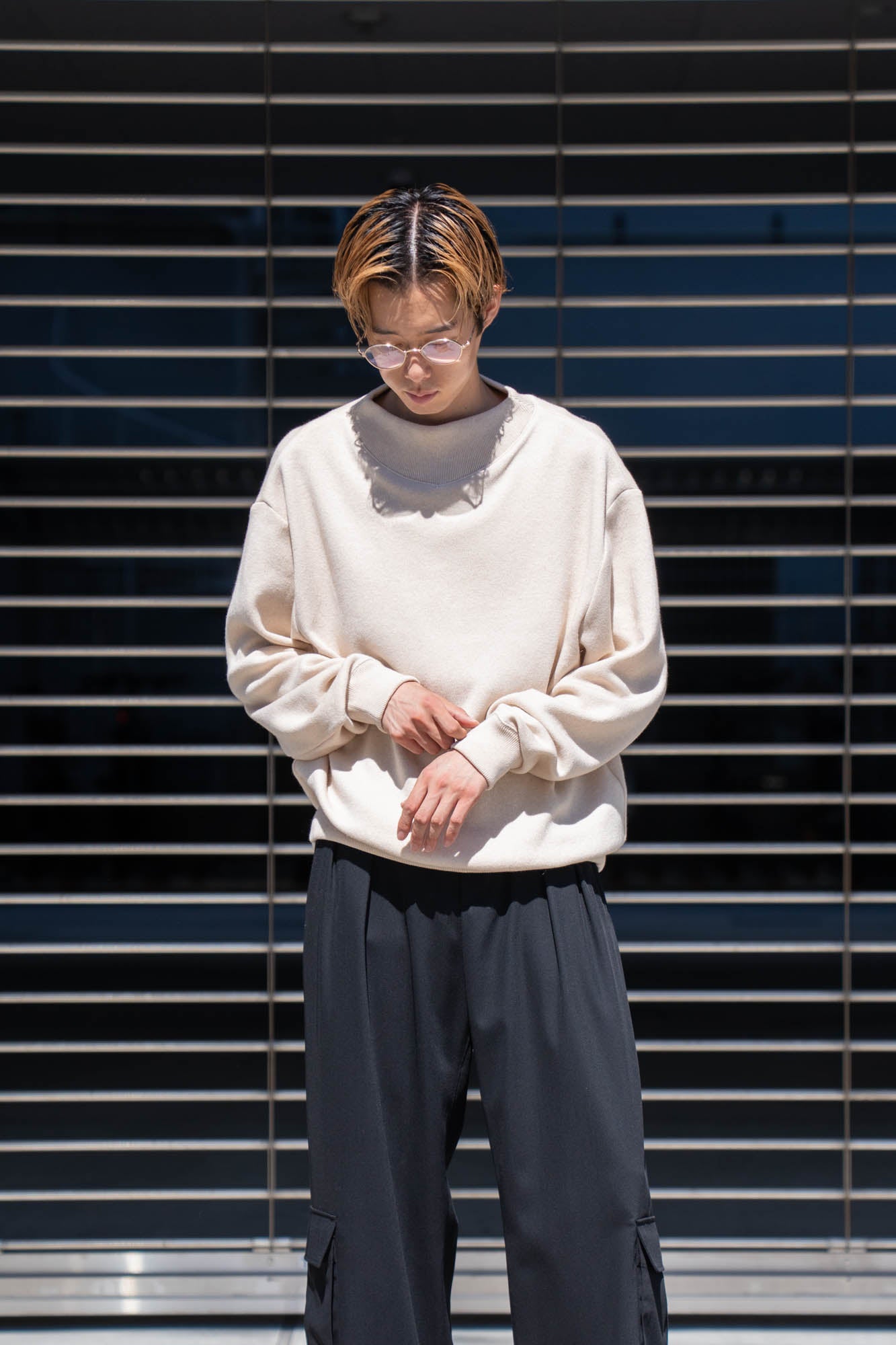 CASHMERE SKIING SWEAT KNITSHIRT