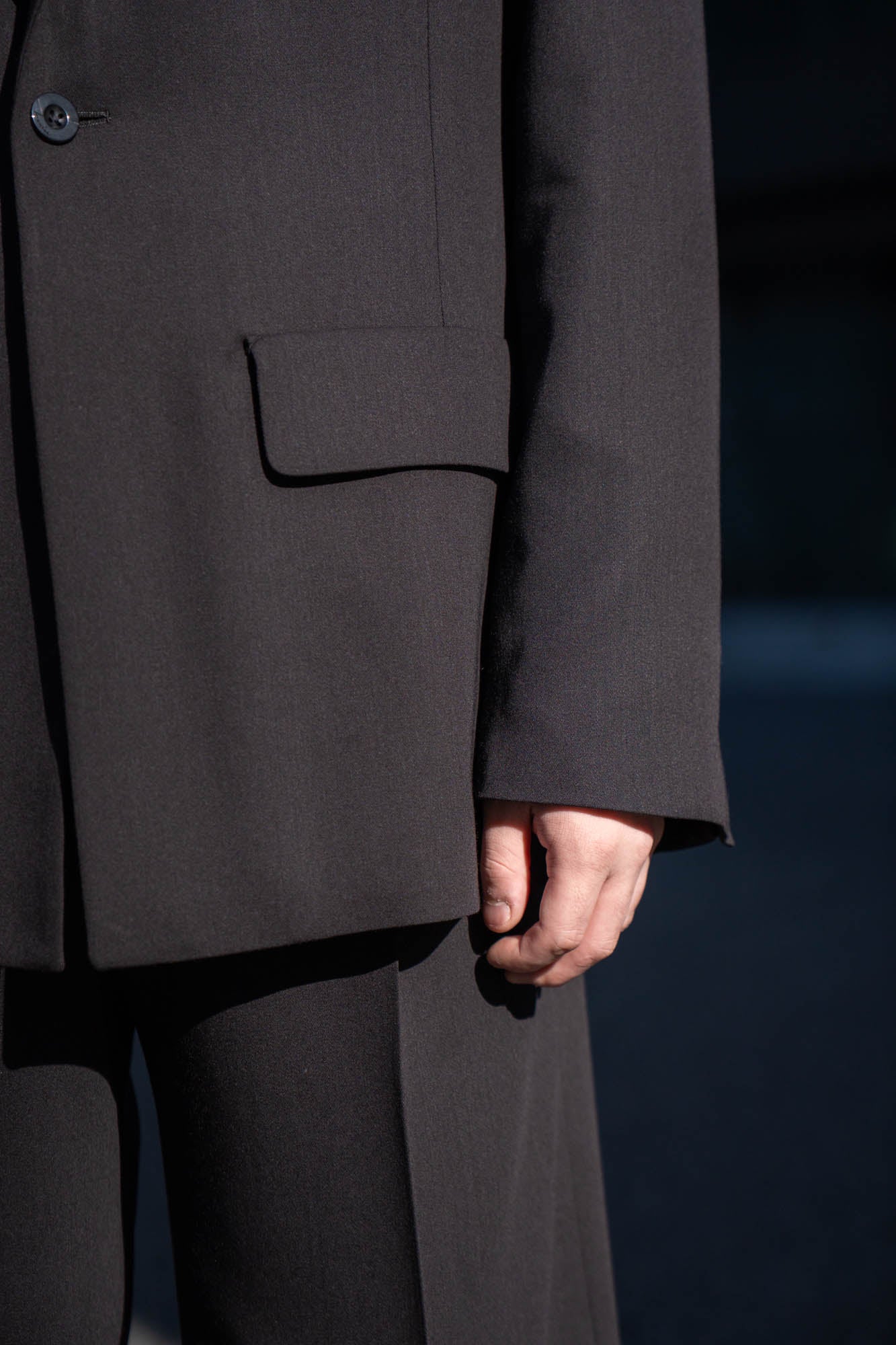 MODIFIED SHAWL COLLAR JACKET