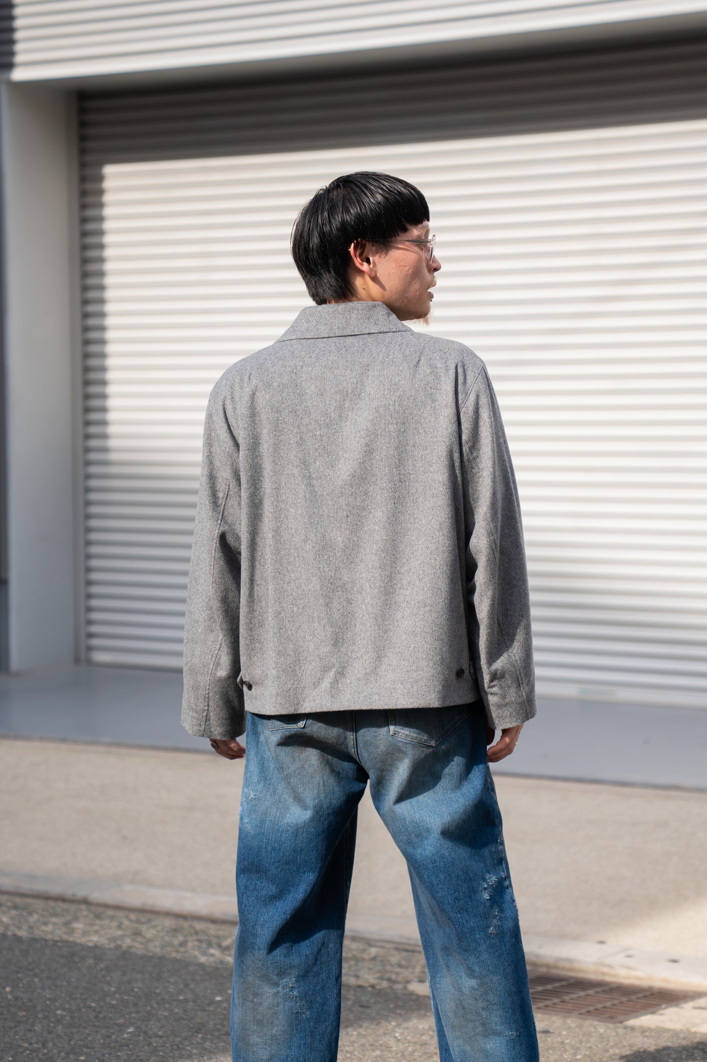 W/CA BEAVER ZIP SHORT JACKET(ST.1228)