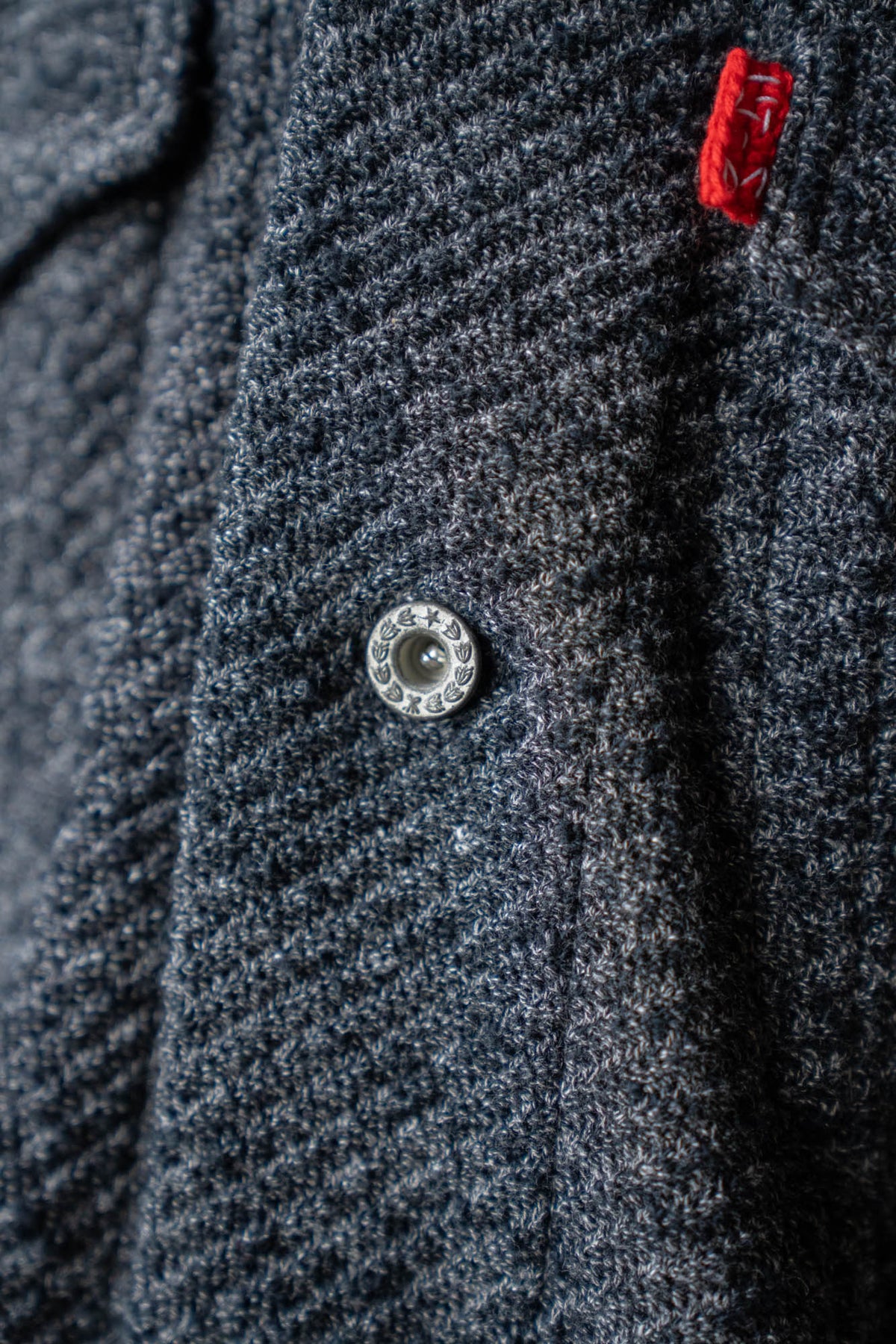 Hand Stitched Rigid Denim Knit Jacket