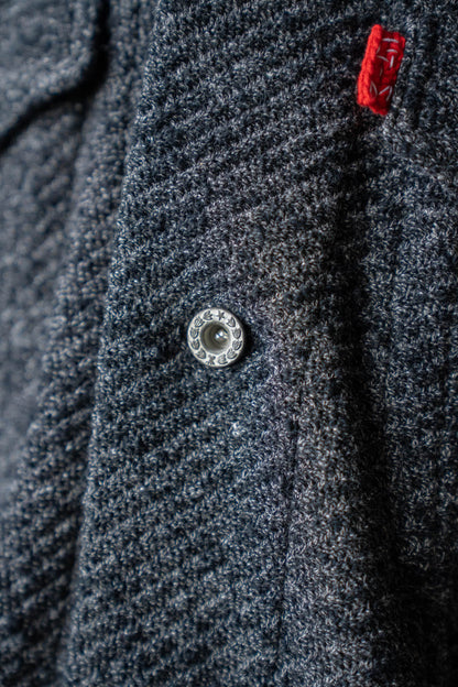 Hand Stitched Rigid Denim Knit Jacket