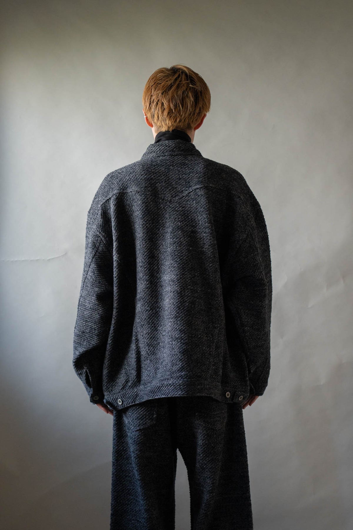 Hand Stitched Rigid Denim Knit Jacket