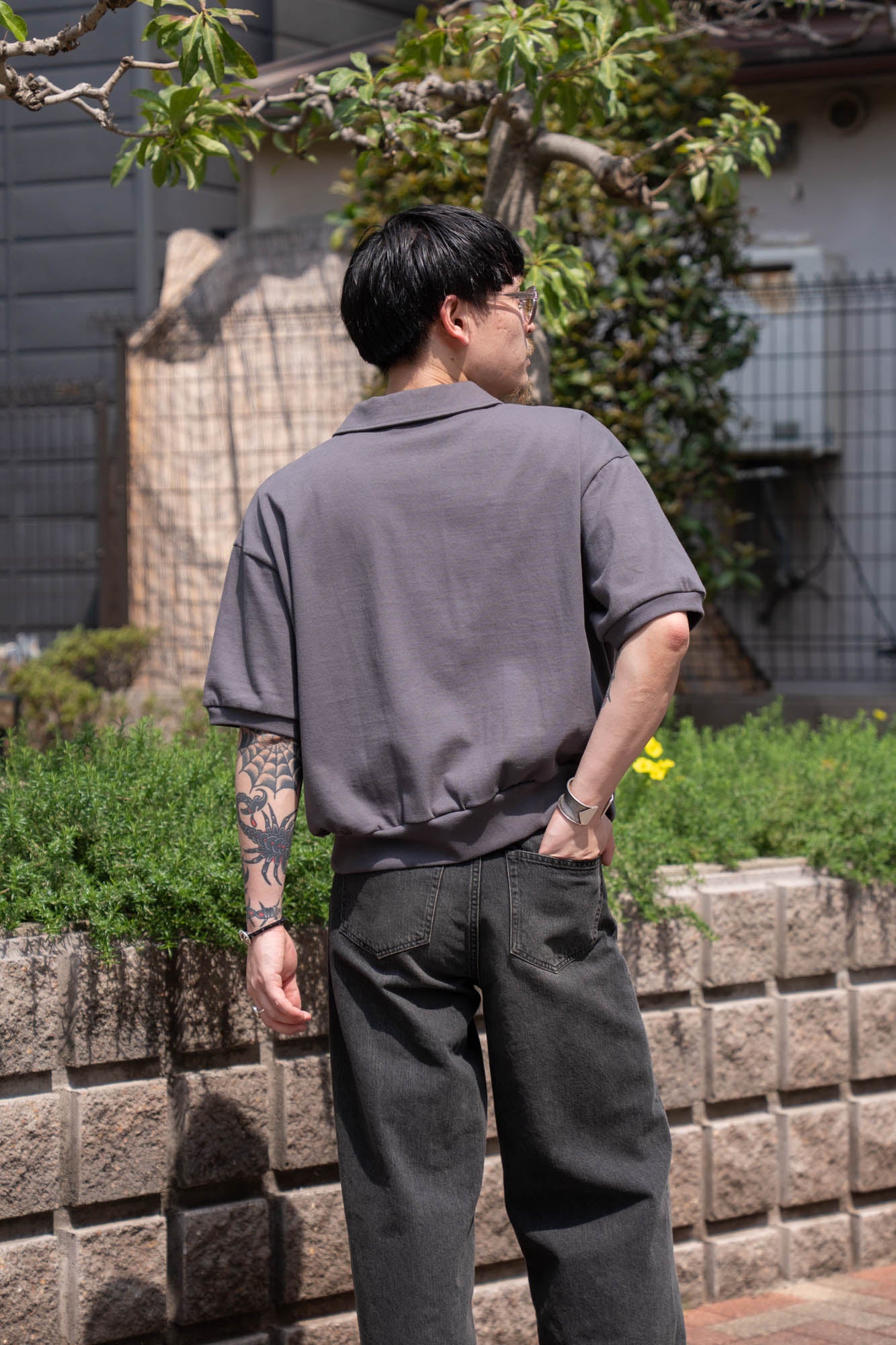 HALF ZIP JERSEY SHORT SLEEVE