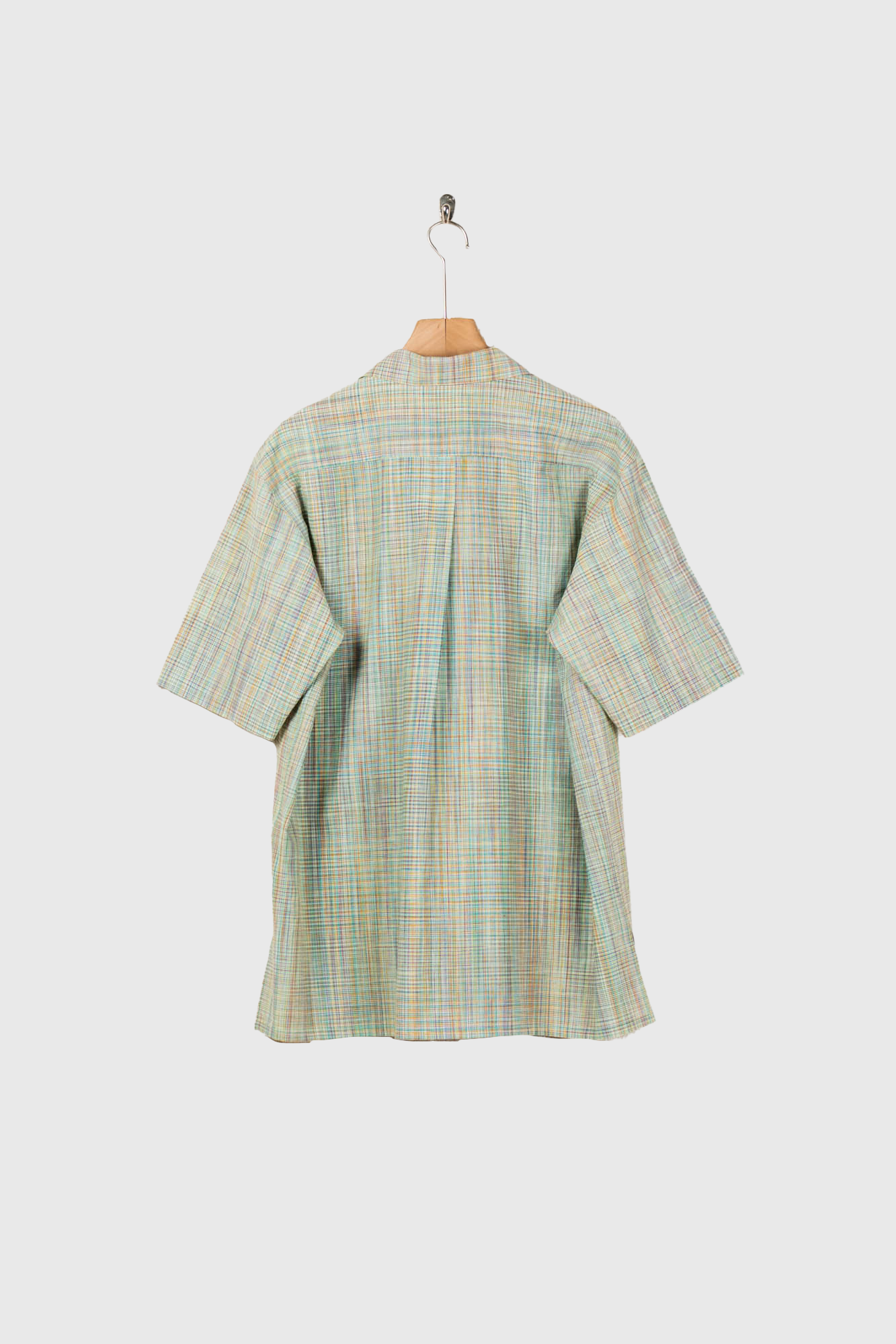 cotton ikat check shirt