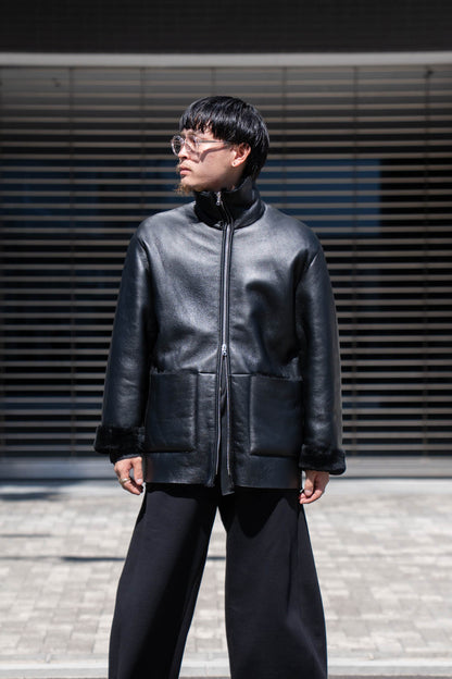 CUT-OFF MOUTON JACKET(ST.1222)