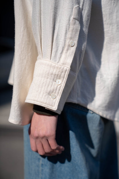 Draped Shirt-Jacket in KP