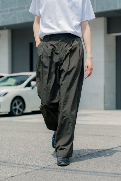 WINDPROOF NYLON WIDE EASY TROUSERS(ST.1278)