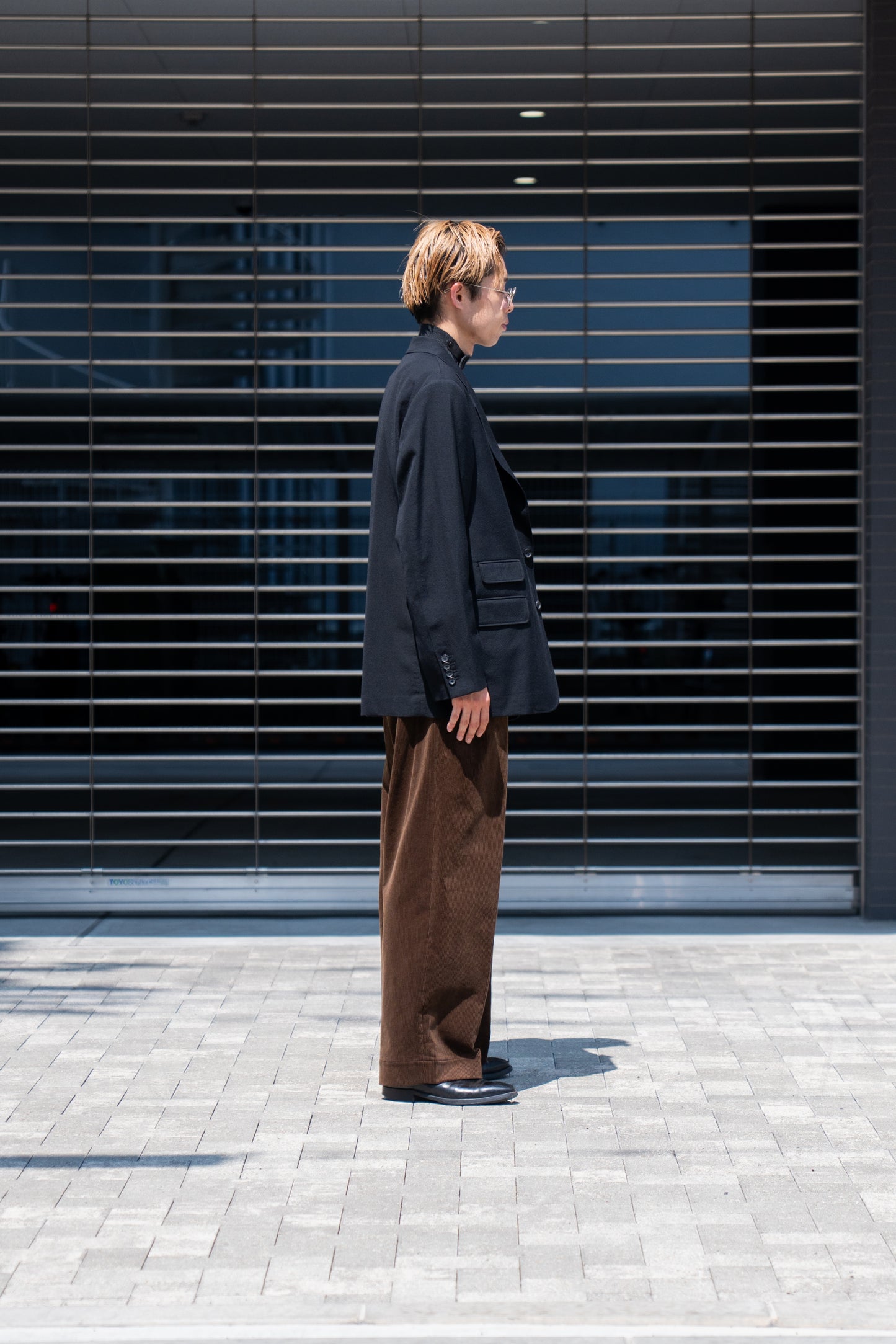 CORDUROY 2TUCK WIDE TROUSERS