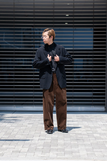 CORDUROY 2TUCK WIDE TROUSERS