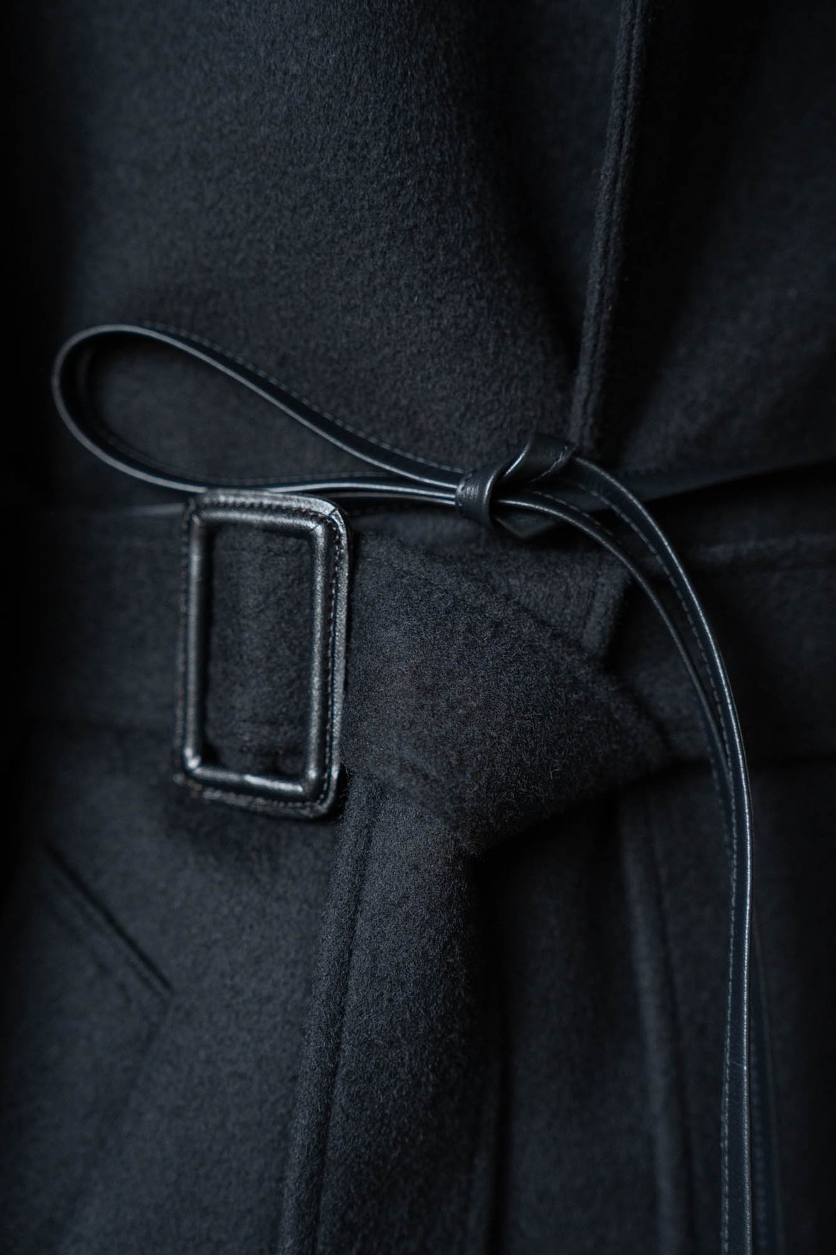 WOOL CASHMERE OVERSIZED PEAK LAPEL CHESTER COAT(ST.1533)