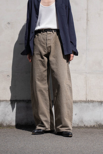 DEFORMATION WIDE COLOR DENIM PANTS(ST.1565)