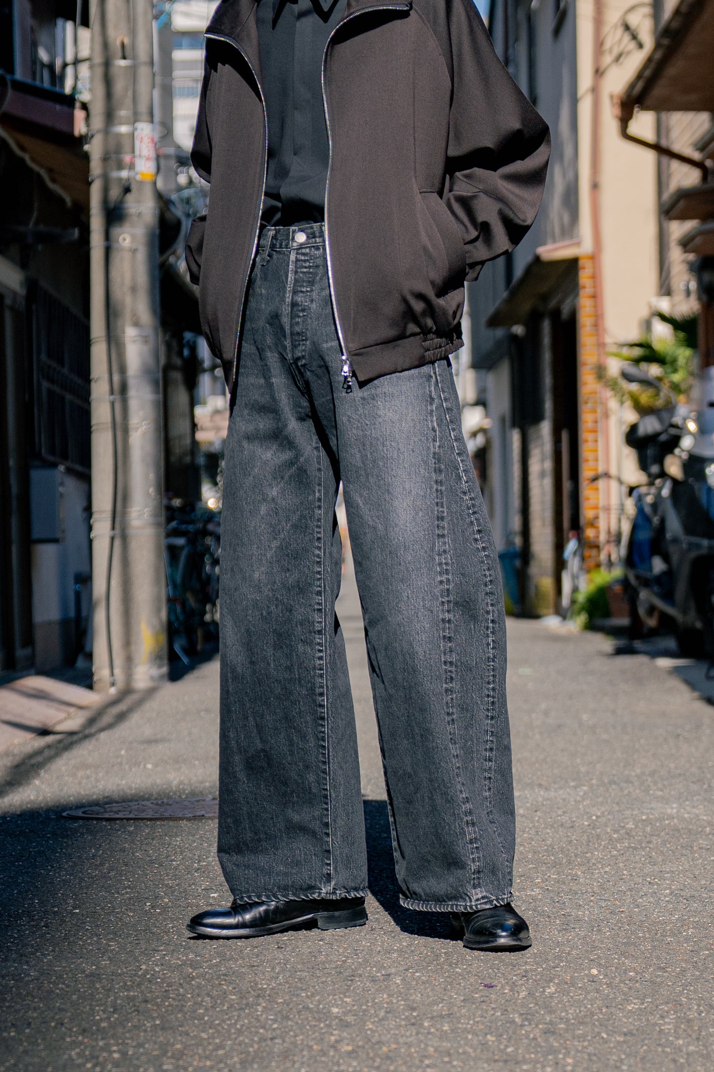 DEFORMATION WIDE VINTAGE DENIM JEANS (ST.1072)