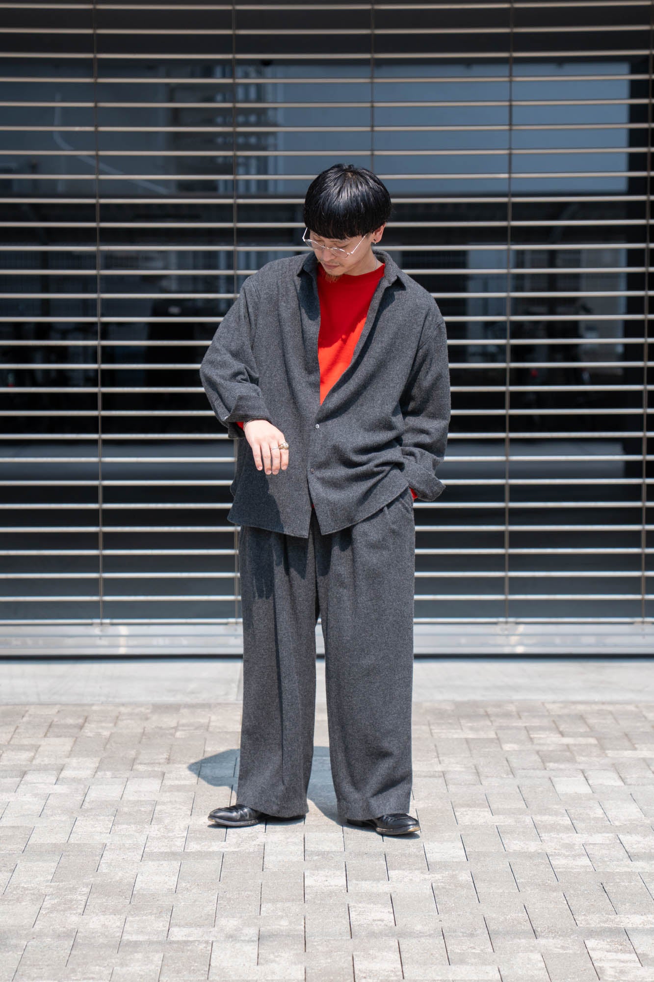 CASHMERE WIDE PANTS