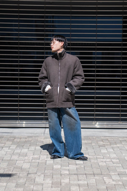 CUT-OFF MOUTON JACKET(ST.1222)