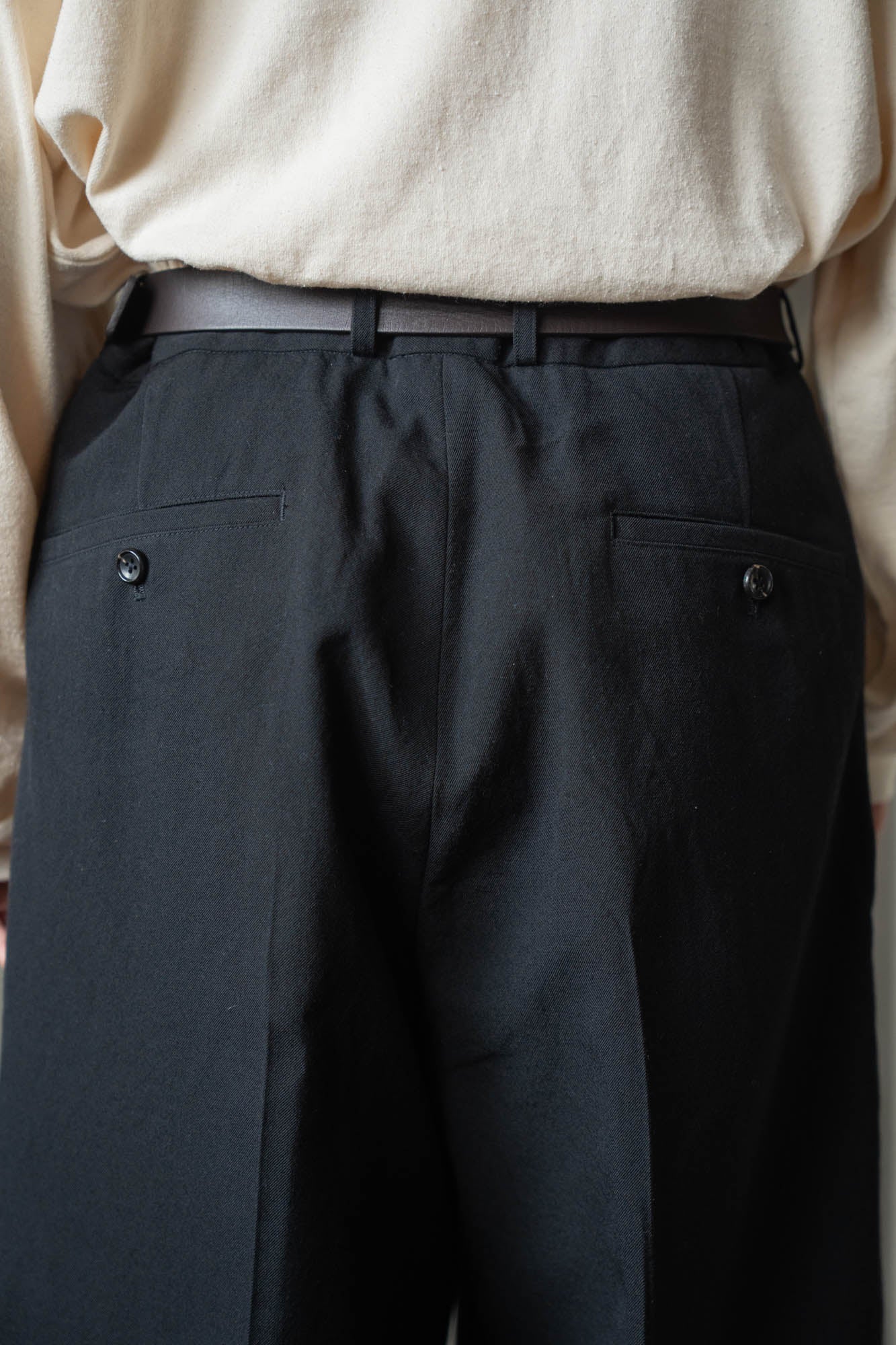 Wool Gabardine Trousers