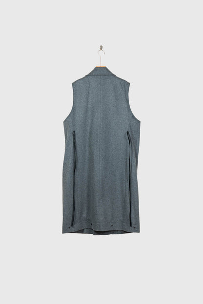 WOOL CASHMERE LAYERED COMBINATION COAT(ST.1539)
